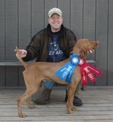 Cisco - 1st Place AGD & 2nd Place OLGD - KPBA Walking Field Trial, February 2009